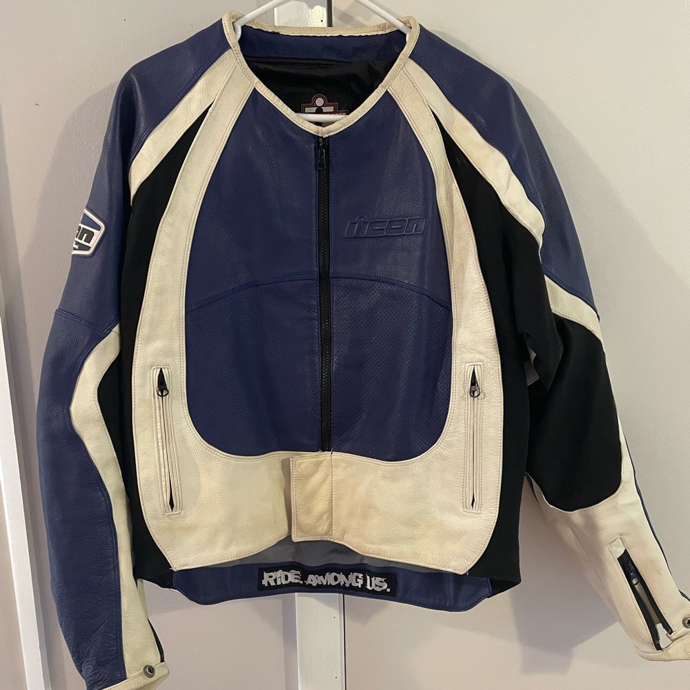 Icon Motorsports Merc Leather Jacket Size M